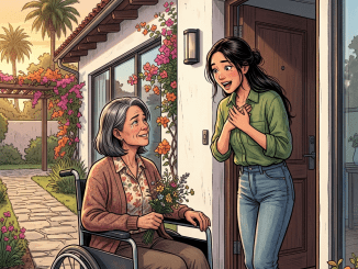 Mi suegra paralizada apareció en mi puerta… con dos maletas y un secreto que cambiaría todo.
