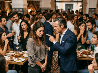 La sacaron por la puerta principal con el uniforme manchado y la dignidad hecha pedazos, como si la vergüenza fuera el precio natural de haber nacido del lado equivocado de la ciudad.