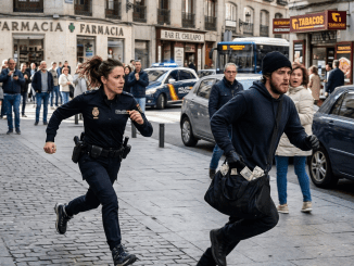 Yo era la policía que perseguía al ladrón del banco… hasta que una bala me derribó. Lo último que vi antes de desmayarme fue al criminal cargándome en sus brazos.