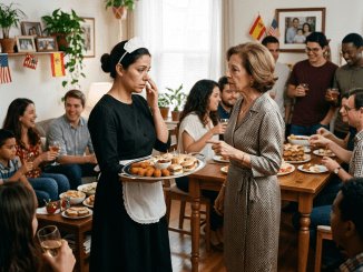 Mi suegra me hizo servir su fiesta vestida de empleada… sin saber que esa misma noche la casa ya estaba a mi nombre