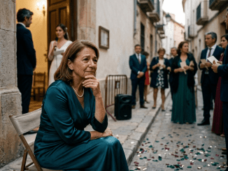 Volvió a mi boda veinte años después para reclamar el puesto de “mamá de la novia”… y terminó escuchando mis votos desde la banqueta