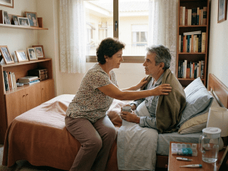 CUIDÉ A MI ESPOSO DURANTE AÑOS CREYENDO QUE SU DEMENCIA LO ESTABA APAGANDO… HASTA QUE UNA DIRECCIÓN EN UN RECIBO ME LLEVÓ A LA CASA DONDE VIVÍA OTRA VIDA