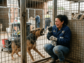 Cerraron la puerta con una risa sucia… y sellaron a Lucía dentro de una jaula con un animal entrenado para despedazar carne humana.