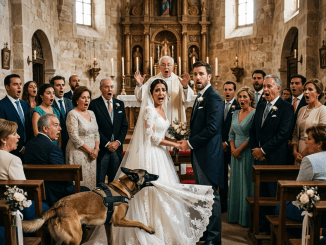 La traición no le ladró desde el altar, sino desde el suelo, cuando el perro que jamás se equivocaba le mordió el vestido para impedirle dar el siguiente paso hacia el hombre que iba a destruirla.