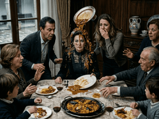 Verónica no arrojó un plato ni levantó la voz para humillarla; hizo algo peor: la miró desde su propia mesa como si ya fuera un estorbo vencido en la casa que todavía olía a las manos de la mujer que la había construido.