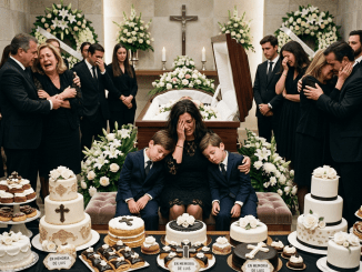 En la fiesta de cumpleaños, mi hermana y sus gemelos cayeron muertos tras probar el pastel… y cuando los enterramos juntos, la tierra empezó a moverse sobre su ataúd.