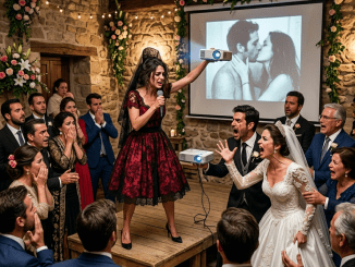 Lucía levantó la copa en mitad de su boda y convirtió el dolor más íntimo de Clara en entretenimiento de salón, como si la sangre compartida le diera derecho a desnudarla delante de todos.