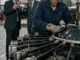 La humillaron por oler a calle antes de descubrir que sus manos entendían ese jet mejor que los ingenieros que acababan de llamarla basura.