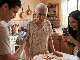 La humillación llegó en forma de pastel, con sobras pegadas al betún y una frase escrita para romperle el alma: “Vieja y arruinada, esto es todo lo que recibes.”