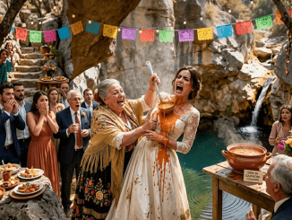 La humillación le cayó encima antes de que dijera “sí”, cuando su suegra le alisó el vestido con una sonrisa helada y le susurró al oído que una muchacha como ella podía entrar a la familia, pero jamás pertenecerle.