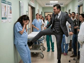 Bruno Figueroa la golpeó en el pasillo de urgencias con la misma mano con la que firmaba donaciones al hospital, y Natalia entendió, mientras protegía su vientre con el cuerpo doblado, que hay hombres tan acostumbrados al poder que confunden la humillación de una mujer con un trámite más de la noche.