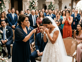 La madre de la novia no se sienta ahí; ese lugar no es para gente como ella.