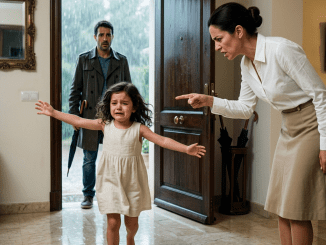 La traición más cruel fue descubrir que su hija no estaba enferma, sino arrodillada en el suelo, temblando, mientras su madrastra le ordenaba sonreír para “merecer” la cena.