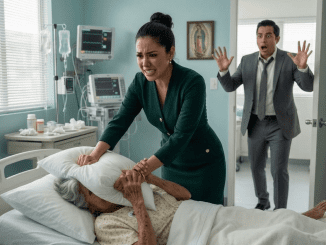 La traición no entró al hospital con un cuchillo ni con un grito, sino con la mano suave de su esposa ajustando el suero de su madre mientras sonreía como si todavía supiera amar.