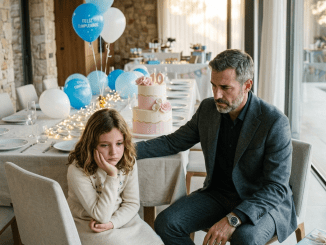 La humillación empezó cuando el reloj marcó las cinco, las velas seguían derechas sobre el pastel intacto y la hija del hombre más poderoso de la ciudad comprendió que nadie iba a cruzar la puerta por miedo al apellido que llevaba.