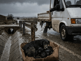 La encontró deshaciéndose al borde de la carretera, con los cachorros peleando por una leche que ya casi no existía, y a Iván le dolió más la obstinación de aquella madre por seguir respirando que toda la crueldad con la que el mundo aprende a pasar de largo.