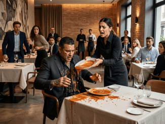 La traición no se anunció con disparos ni con gritos, sino con la voz tranquila de un hombre ordenando una muerte entre sorbos de vino, convencido de que una camarera no era lo bastante importante para entenderlo.