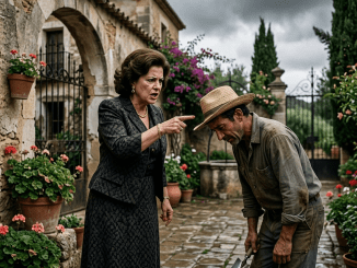 Levanta eso del suelo y no vuelvas a tocar nada que no te pertenezca —dijo Isabella, con la voz afilada como una joya rota—. Los errores de la gente como tú siempre terminan ensuciando la vida de los demás.