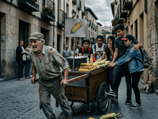 La primera patada no le pegó solo en las costillas: le arrancó, delante de todos, la poca dignidad que aún le quedaba a salvo en esa esquina.