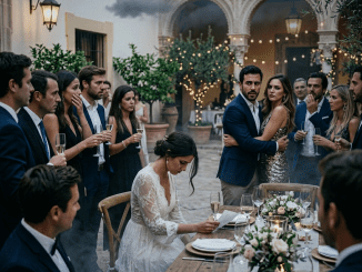 Mateo no la humilló cuando la obligó a llevar una bandeja; la destruyó cuando alzó su copa frente a todos y presentó a su amante como la verdadera mujer que merecía estar a su lado.
