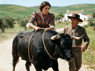 La primera bofetada no fue la mano de Basilio, sino la carcajada de todos cuando la vieron arrodillada en el barro, con la falda rota y la cara a centímetros de los cascos del caballo más peligroso de la hacienda.