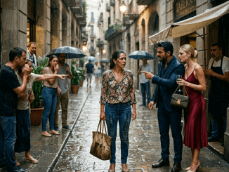 La tormenta cerró media ciudad… pero mi madre apareció en la puerta con una bolsa chorreando agua y una sola misión: que a sus nietos no les faltara el desayuno.
