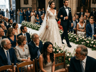 Mi hermana entró a su boda fingiendo ser millonaria… y me sentó al fondo como si yo fuera un invitado de lástima. Pero el regalo que le puse enfrente le arrancó el apellido prestado delante de todos.