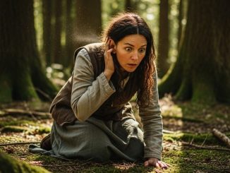 La viuda se mudó a un remolque abandonado en el bosque… hasta que escuchó algo bajo la tierra.