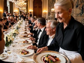 Mi hijo me dejó 80 sillas vacías por vergüenza a mi casa… pero no imaginó que el hombre al que invité a cenar iba a hundirlo delante de todos