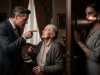 Humilló a la madre del millonario… sin saber que él estaba escuchando detrás de la puerta