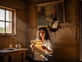Compró una casa de adobe por casi nada… y detrás de un cuadro halló una carta que parecía escrita para ella