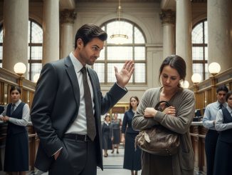 Se burló de su ex en el banco después de 10 años… y minutos después descubrió que ella podía destruir el negocio de su vida
