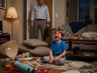Mi hijo de 4 años me llamó llorando al trabajo: “Papá, el novio de mamá me pegó con un bate”. Yo estaba a 20 minutos… así que llamé al único hombre que podía llegar primero.