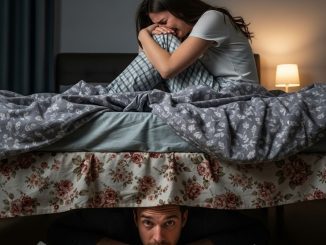 Me escondí debajo de mi cama para atrapar a un intruso… y escuché a mi hija suplicar algo que me destruyó el alma