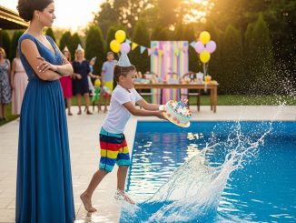 En mi cumpleaños 30, mi sobrino lanzó mi pastel a la piscina y gritó: “Hice lo que me pidió mi papá”… Esa noche descubrí que mi hermano llevaba años destruyéndome en secreto