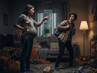Mi mamá estaba embarazada de su séptimo hijo… y cuando le dije que ya no iba a seguir criando a sus niños, me denunció como si me hubiera escapado y mandó a la policía a buscarme.